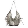 Retro Shoulder Bag, Women's Trendy Fashion and Simple Korean Tote Bag, Casual Large-capacity Shoulder Bag.