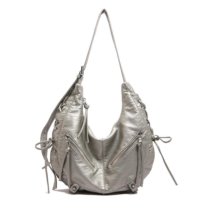 Retro Shoulder Bag, Women's Trendy Fashion and Simple Korean Tote Bag, Casual Large-capacity Shoulder Bag.