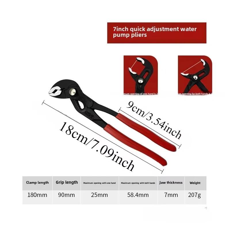 

Adjustable pliers Eagle Beak Wrench groove joint Pipe Pliers Multifunction Spanner Press Clamp Large Opening Household Hand Tool