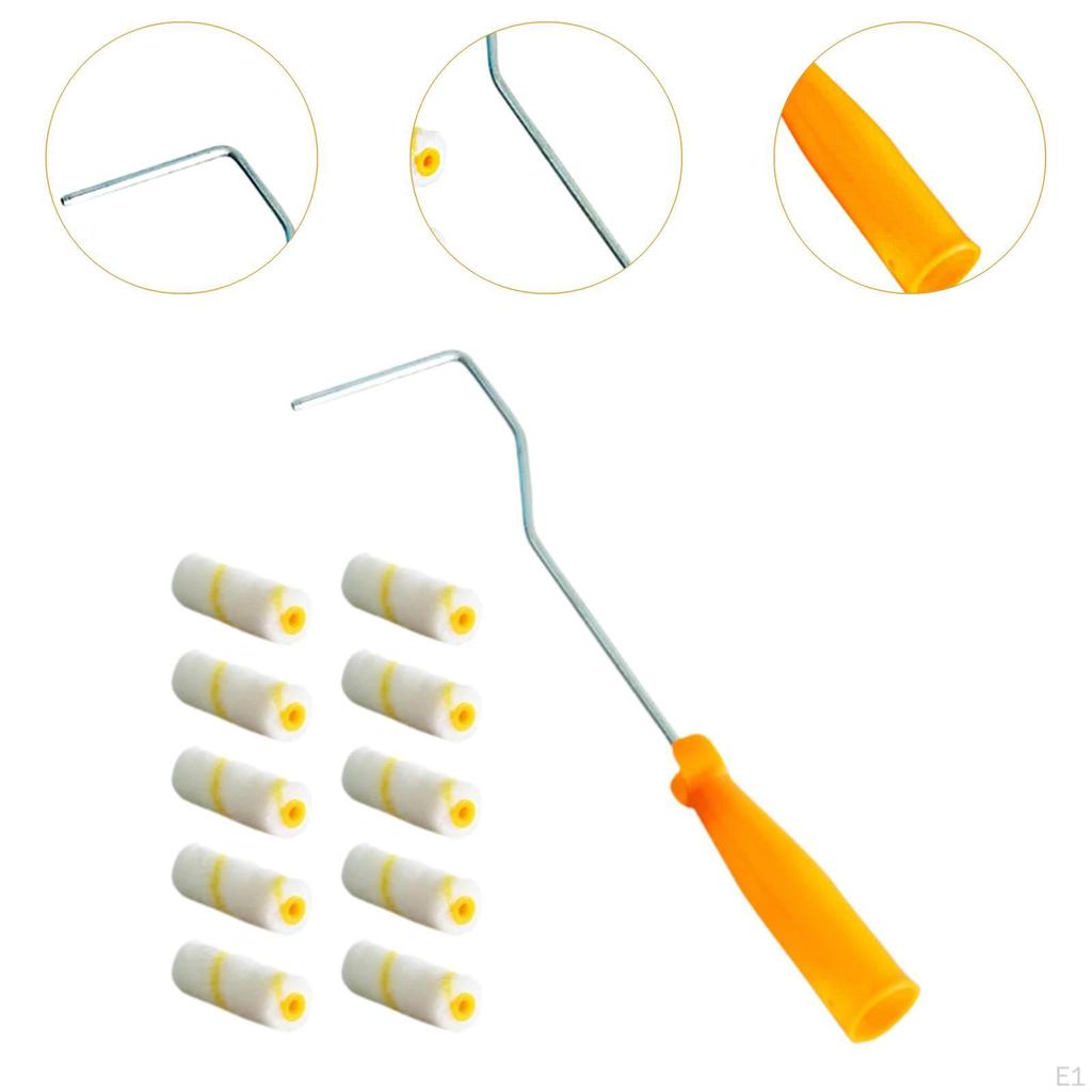 10 Pieces Mini Paint Roller Covers Painting Tools Wall Tool for DIY