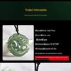 Unisex Clear Water Hetian Jade Pixiu Pendant, Double-Sided Carving with Certificate