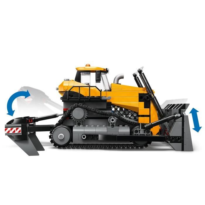 LEGO City 60466 Le Bulldozer Jaune - Jeu De Construction Dès 8 Ans