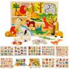 Premium Quality Wooden Animal Letter Puzzle For Early Learning Baby Kids Educational Toys