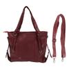 Geantă de mână pentru femei Capacitate mare Geantă messenger pe un umăr Mâner superior Geantă messenger PU Roșu Vin