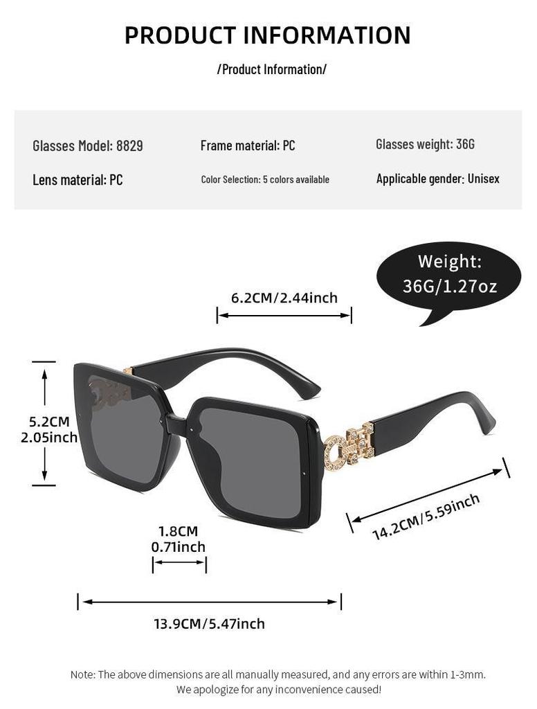 Elegant European & American Sunglasses for Women - Trendy UV Protection, Face Slimming Design