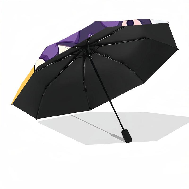 1PC Anpanman Automatic Folding Umbrella, Automatic Folding Umbrella with 8 Ribs, Convenient for Outdoor Use  015