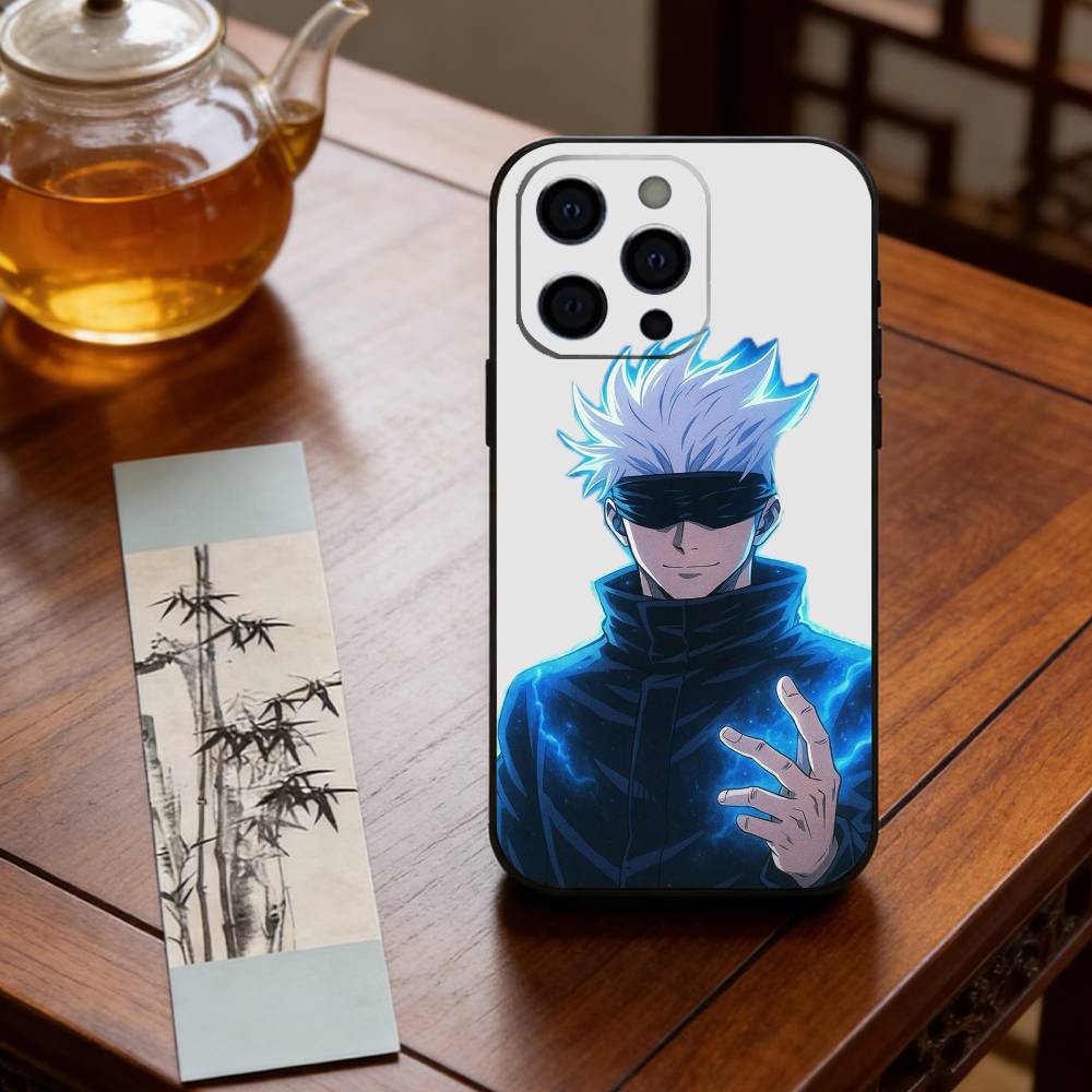 Anime J-Jujutsu Kaisen S-Satoru Gojo Phone Case Silicone Soft For IPhone 17 16 15 14 13 12 11 X XR Plus Pro Max Plus
