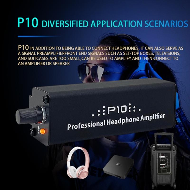 Small Headphone Amplifiers with Stereo Sound, Volumes Control And Long Batteries Life for Keyboardists and Guitarists