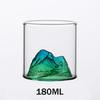 200/300/350ML 3D Mountain Whiskey Glass,Transparent Multipurpose Beer Tea Coffee Cup for Home,3D Landscape Cup  for Bar Party