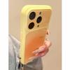 Orange Smudged Lanyard Is Suitable for Apple 11promax Mobile Phone Case Girls High Value 11/11 Niche Simple 11