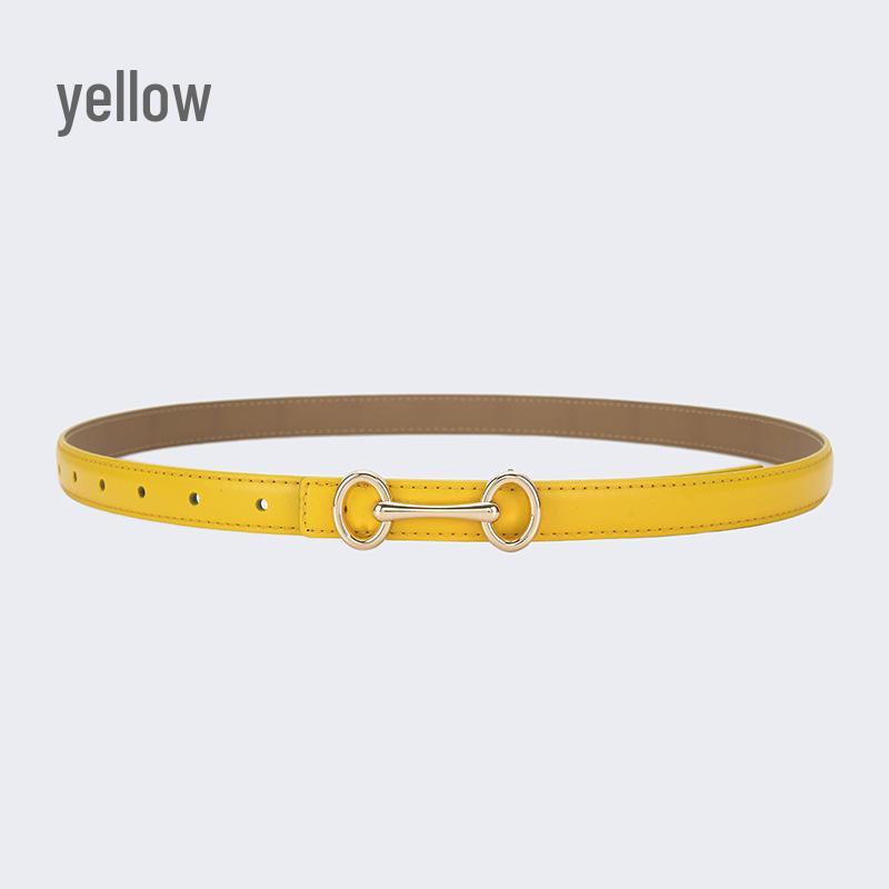 Damen Einfacher Echtleder Mode Gürtel - Vielseitig für Jeans, Hosen und Kleider