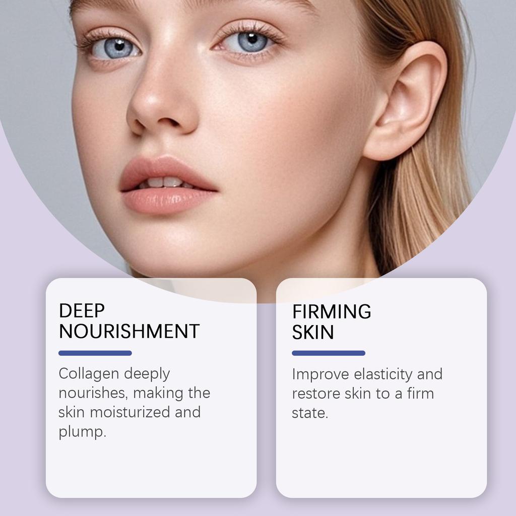 Collagen Moisturizing Mask Brightens Skin Tone, Anti-wrinkle, Hydrating And Moisturizing Peel-off Mask.5ML