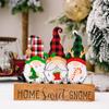 Christmas Gnome Unique Wooden Decoration For Cheerful Home And Vehicle Holiday Setup