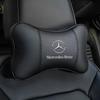 Car Seat Headrest Auto Logo Neck Pillow Car Accessories For Mercedes Benz A B C E S Class CLA CLS SLK GLA GLC GLB GLK AMG W204