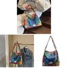 Bohemian Fashion Reusable Fabric Shoulder Bag With Zipper Closure For Work