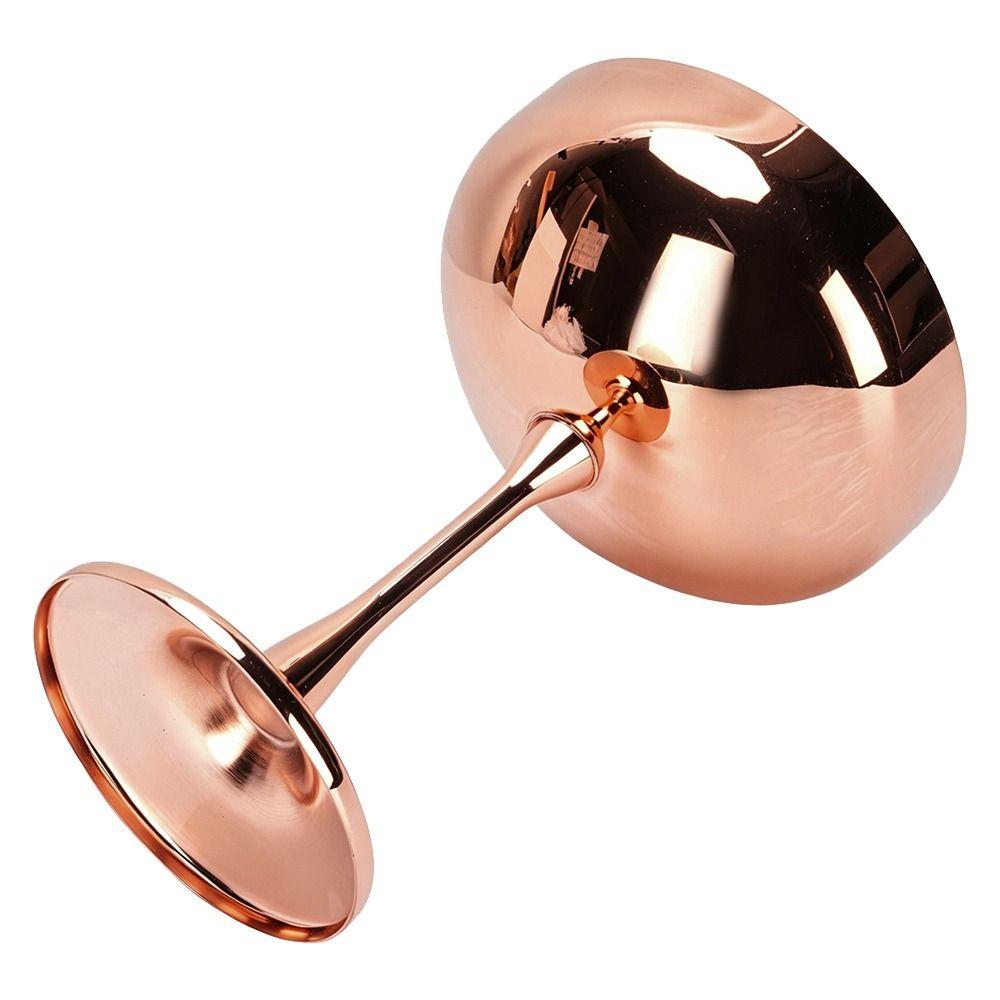 Shatterproof Martini Glass Plated Copper Wine Goblet Stainless Steel Cocktail Glass Parties