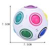 3 Peças Cubo Mágico Esférico Criativo Speed Rainbow Ball Puzzles Aprendizagem Brinquedos Educativos Para Crianças Adultos Escritório Antiestresse Presente