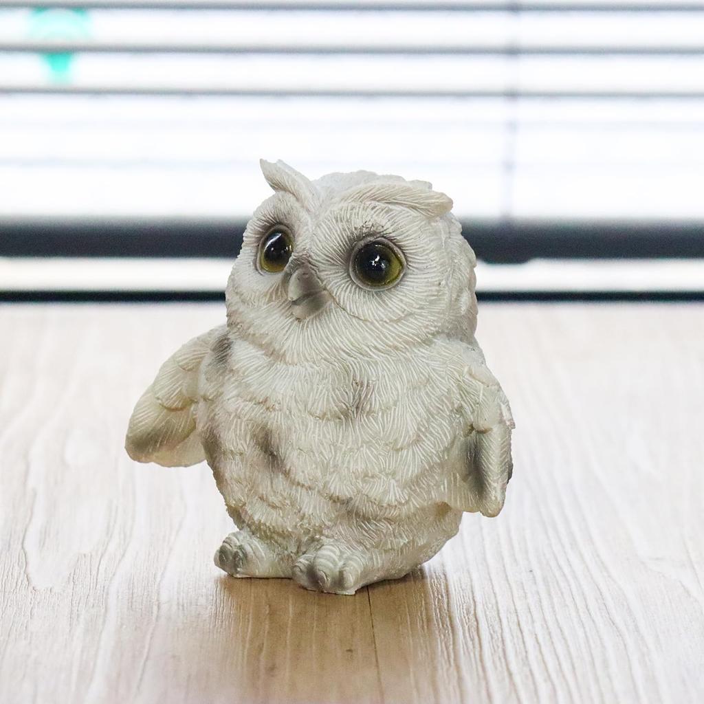 Castle Enterprises Owl Feather Hanging Total Length Figurine x 10 Pieces Set God of Learning in Europe Commercial Use (Small) 8.5cm (White) "No
