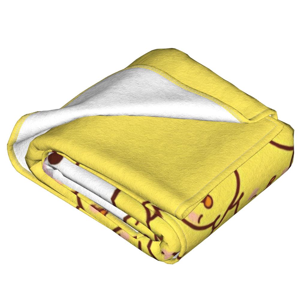 M-Molangs with Piupiu Flannel Throw Blankets  Blankets for Bed Car Warm Bedspread,
