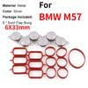 6X32MM Bungs for BMW Diesel Swirl Blanks Flaps Repair Delete Kit with Air Intake Manifold Gaskets M57 530D 330D 335D X5 X6 Part