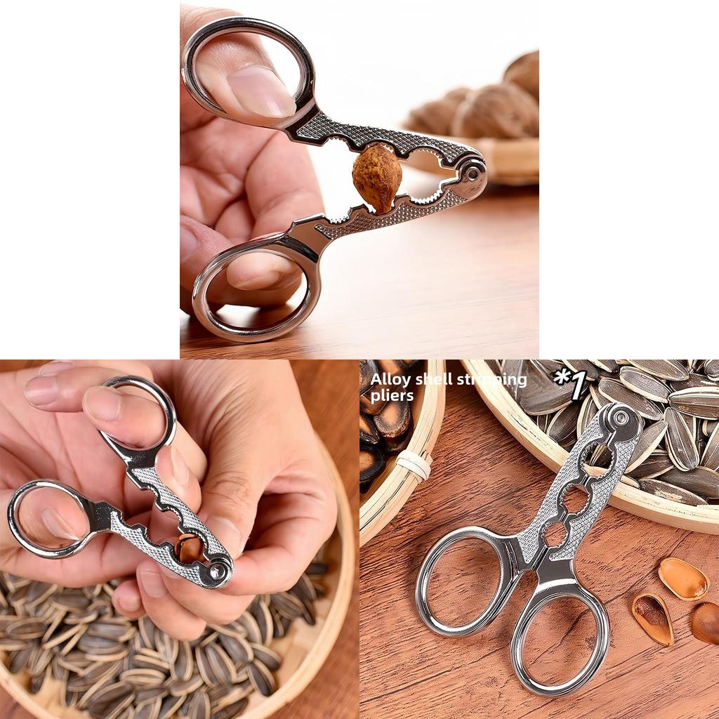 Zinc Alloy Nut Crackers With Quick Shell Removal For Home And Gift Use