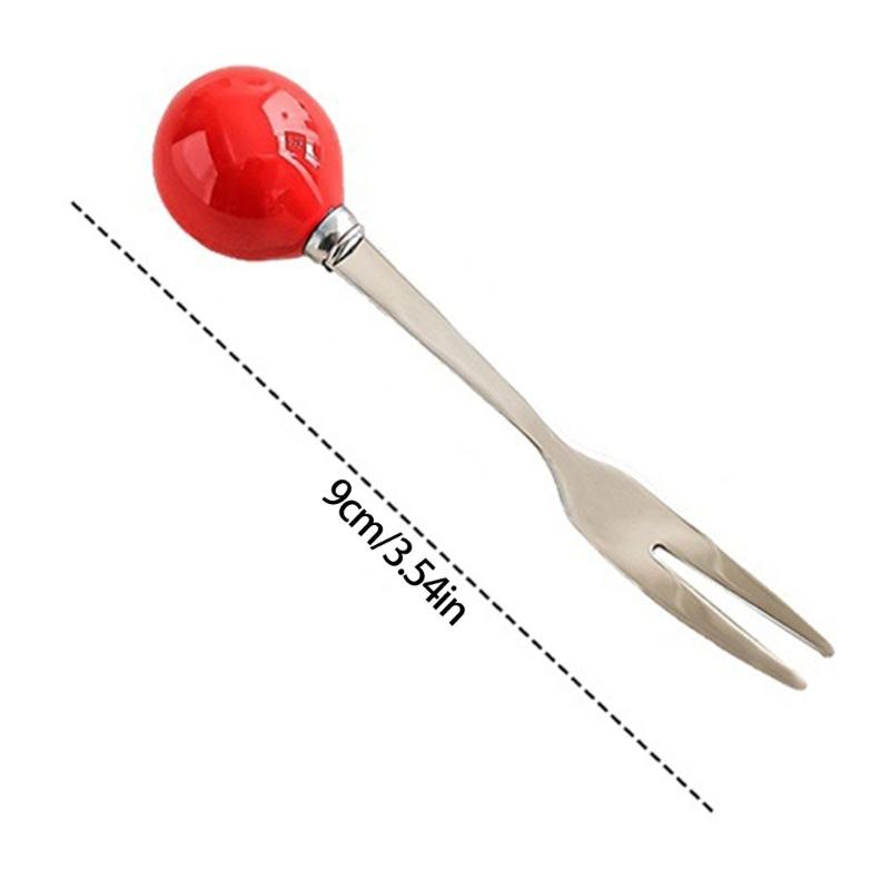 Modern Ceramic Storage Container For Fruit Forks Practical Kitchen Tool Set Desktop Dinning Accessories Organiser