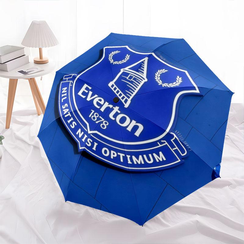 Everton FC Pattern, Automatic Folding Umbrella, Portable and Foldable Design, 8 Ribs, a Christmas or Birthday Gift.