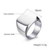 Herrenring, Sigent-Ringe, Alphabet-Ring aus Edelstahl für Herren, Vatertagsgeschenk