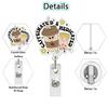 New Arrival In Rectractable Nurse Badge Reel Holder Easy Pull Badge Reels Keychain Nurse Badge Holder Retractable Badge Clip