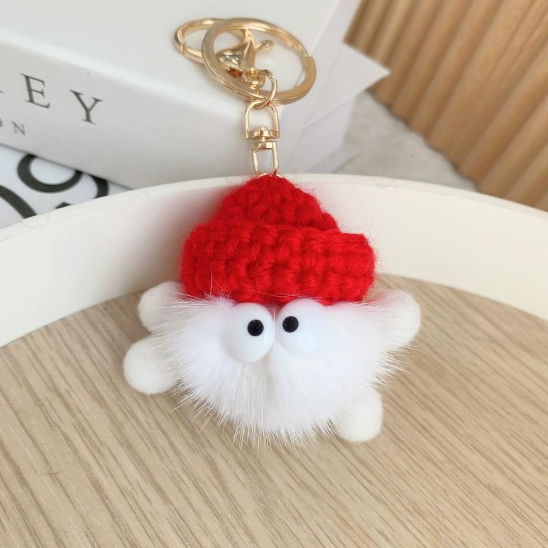 Nou Păr de Nurcă Brichete Mici Praf Elf Pandantiv de Pluș, Breloc de Chei Auto Pandantiv Femeie Păpușă