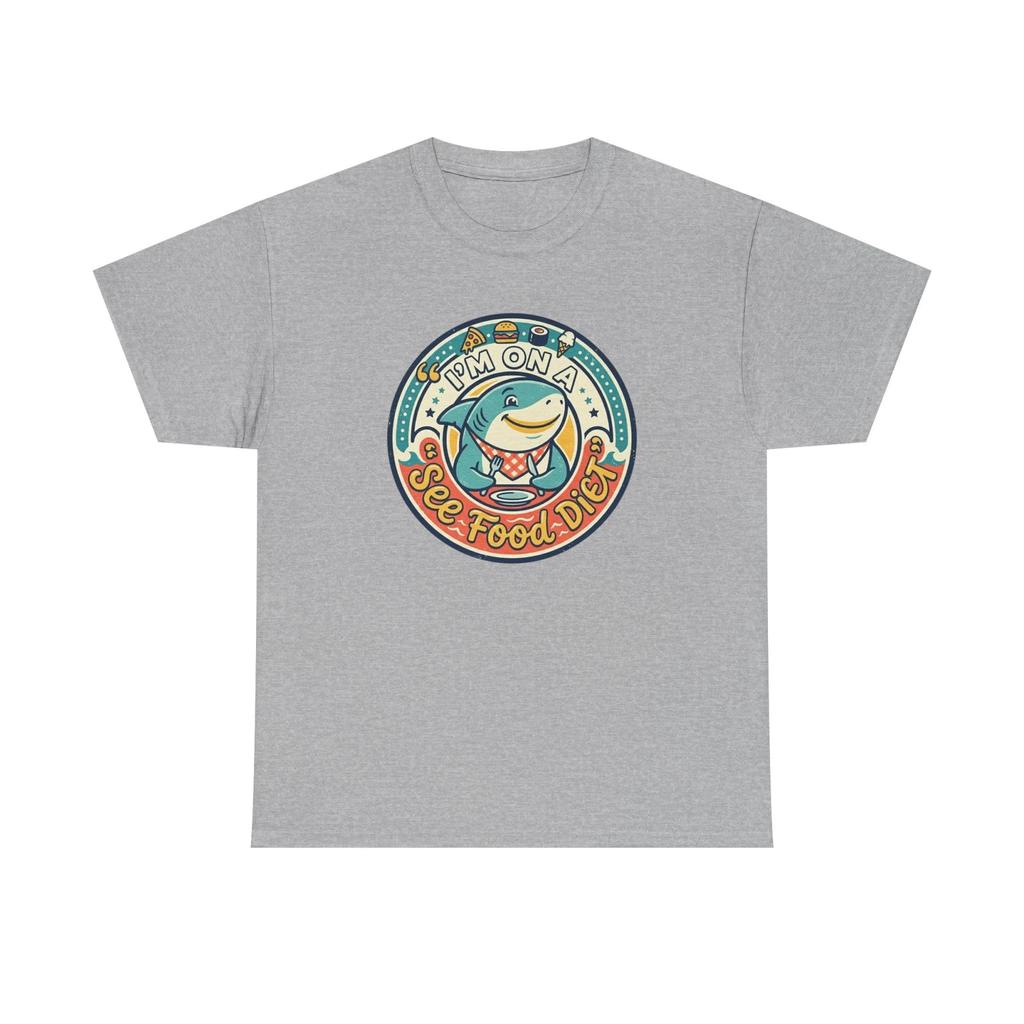 I'm on a See Food Diet T shirt | Funny Fish Graphic Tee