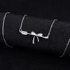 Anime Jewelry Cosplay Inuyasha Kikyou Sesshoumaru Necklace Women Bowknot Pendant Sweater Necklace Props Girls Birthday Gifts