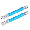 2pcs Universal Drive Joint Shaft CVD RC Parts for Axial Wraith AX90056 1 10 R C Car (Blue)