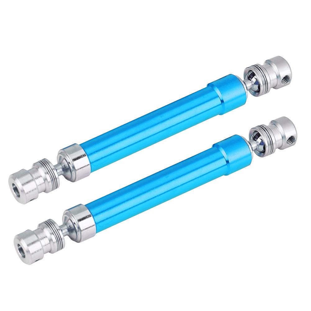 2pcs Universal Drive Joint Shaft CVD RC Parts for Axial Wraith AX90056 1 10 R C Car (Blue)