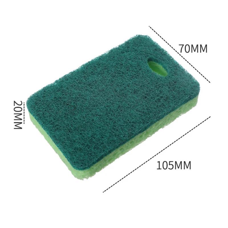 Natural Wood Pulp Cotton Sponge Wipe Re-Washable Sponge Household Cleaning Pad Kitchen Cleaning Gadgets Descaling Cleaning Rub
