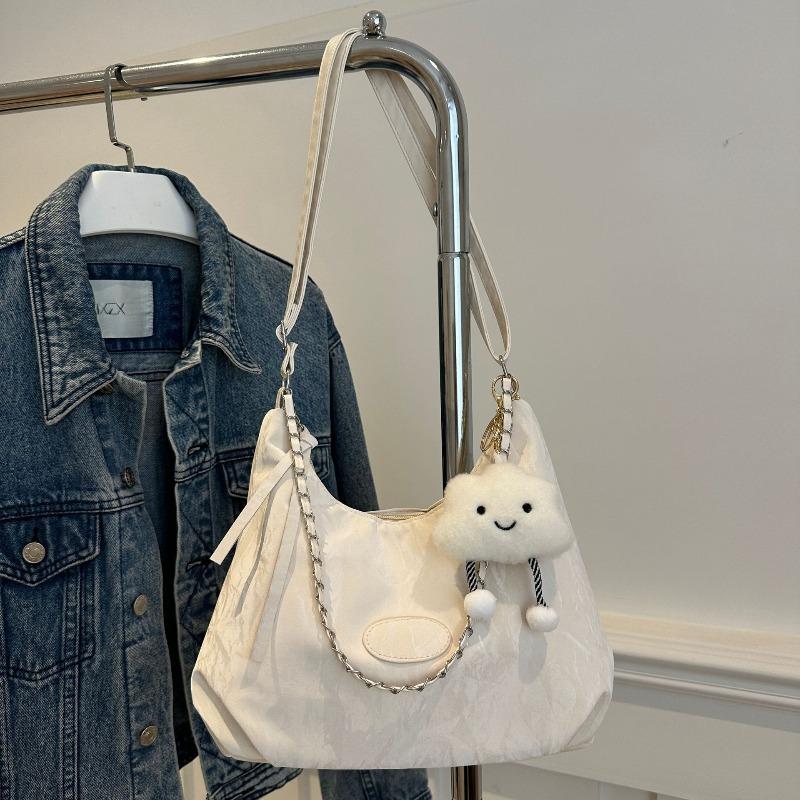 New summer fashion shoulder bag messenger bag simple casual soft surface large capacity commuter bag women's versatile