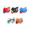 5Pcs Cute Battery-Free Entertainment Collectible Mini Simulation Vehicle Toy Models Party Favor Pull Back Toys