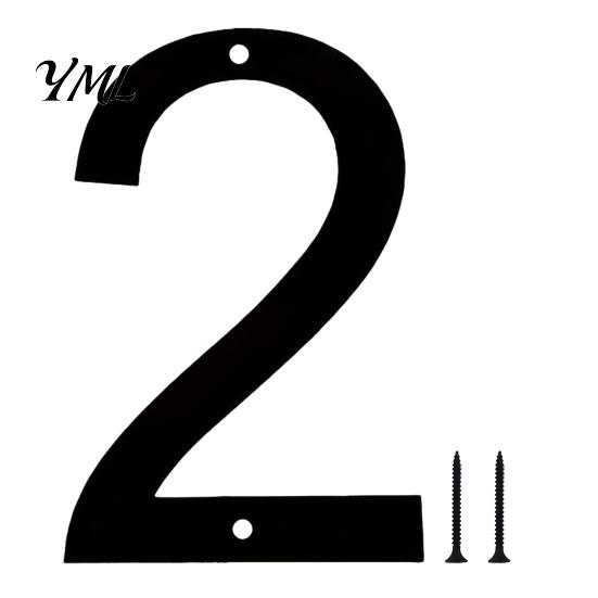 Wall Mount Address Number 3D House for Outside, Modern 0-9 Floating Numbers, Outdoor Mounted Numbers Weather-proof Metal Sign Door, Mailbox,