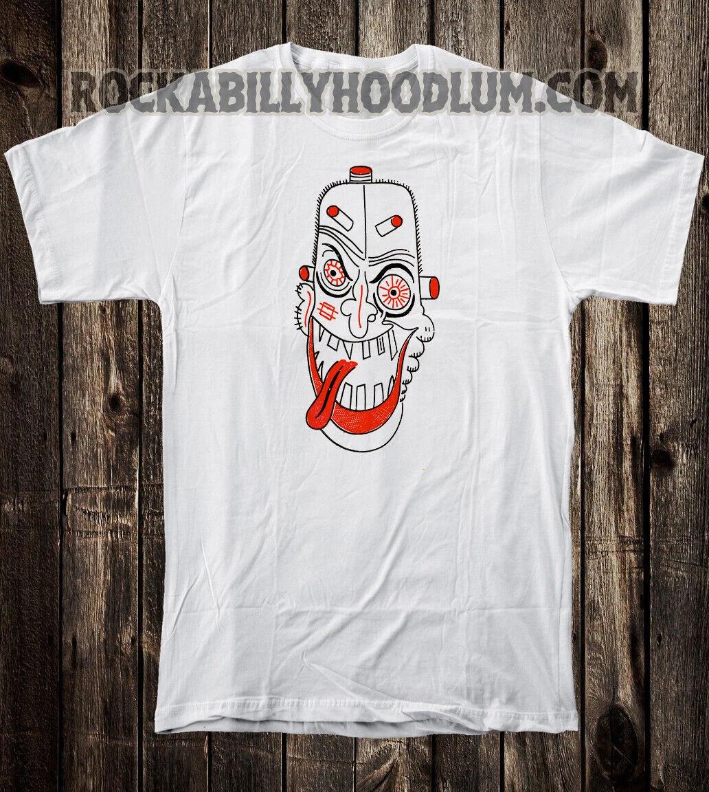 Retro Hot Rod Tee T Shirt Drag Race Speed Shop Weirdo Ugly Face Monster 4XL