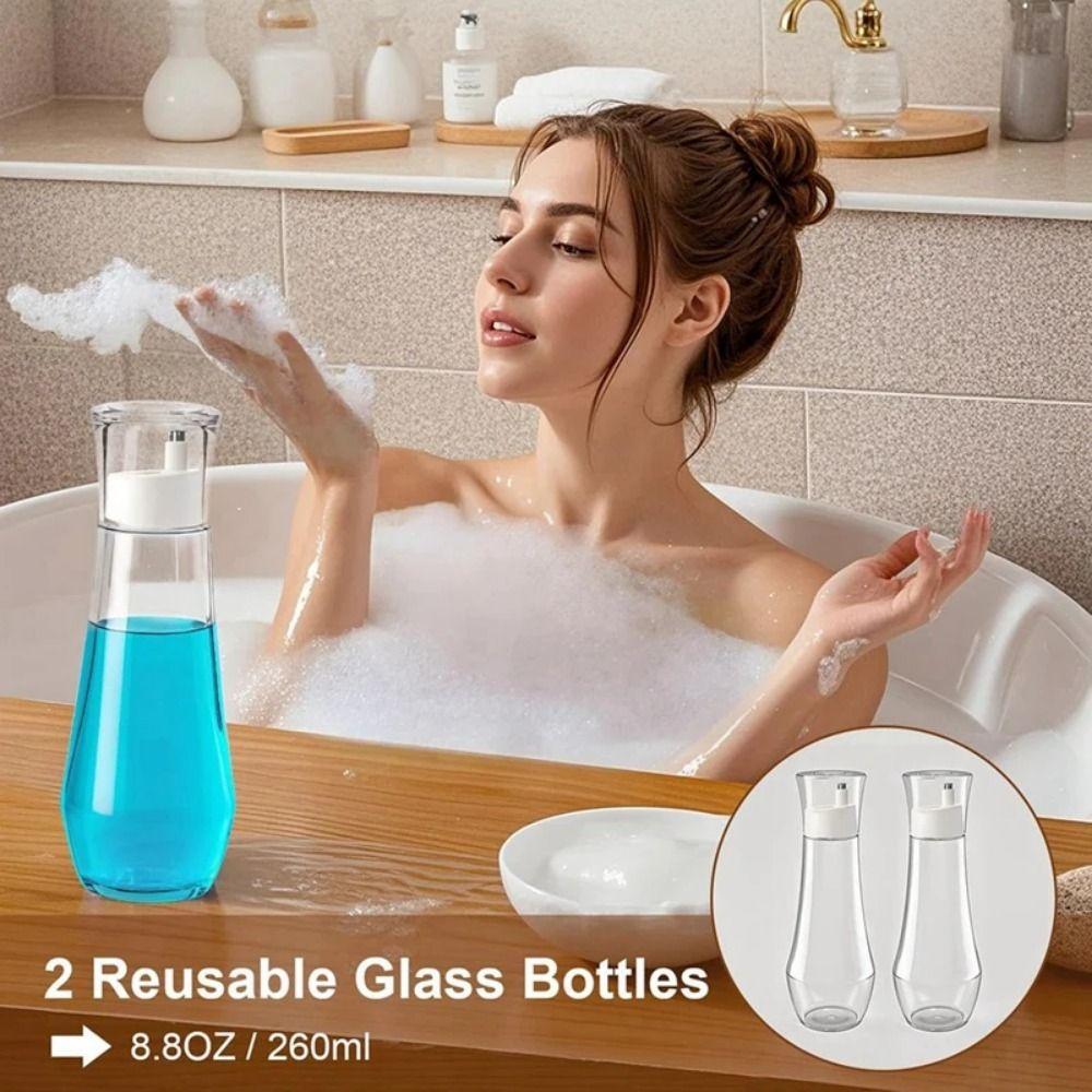 Refillable Glass Mouthwash Dispenser Portable Oil Pourer Bottle Practical Oil Sprayer Farmhouse