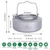 Boundless Voyage Titanium 700ml Made Entirely of Suitable for Open and Outdoor Activities Kettle, Teapot, Titanium, Fires, Campfires, (Single Item,