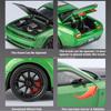 Scale 1:24 Hellcat Sports Car Model Toy Music Light Pull Back Doors Opened Police Cars Models Metal Diecast Toys for Kids
