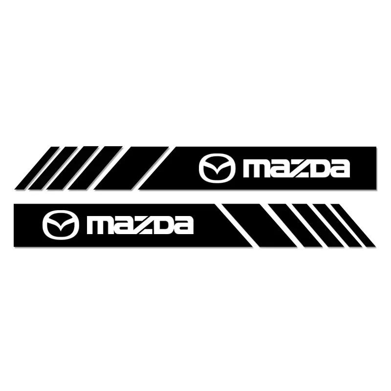 

2025 Горячие 2 шт. Автомобильная наклейка Грузовик Виниловая полоса Спортивная Наклейка на зеркало заднего вида и боковое зеркало Для Mazda 3 Atenza Axela CX5 MP MS Аксессуары чёрный