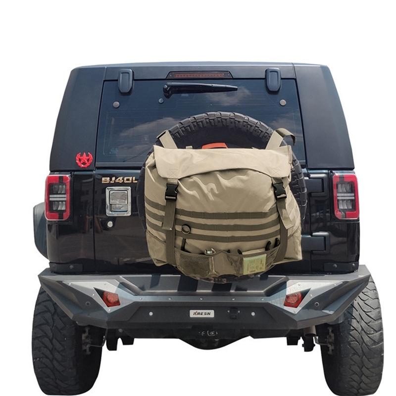 

Off-Road Car Spare Tyre Hanging Bag Storage Bag Outdoor Oxford Cloth Backpack Khaki