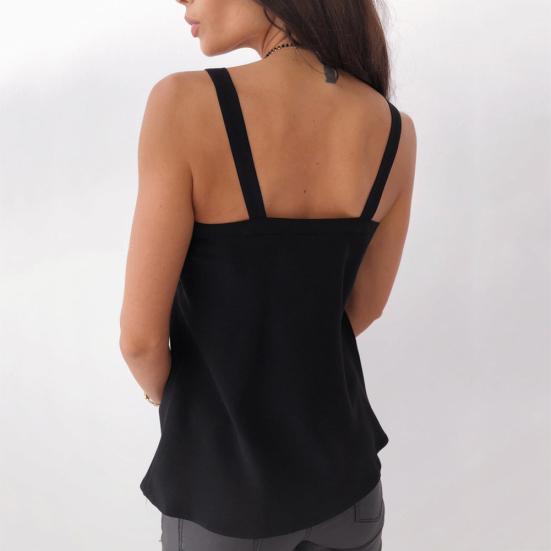 Women Sexy Deep V Neck Sleeveless Leopard Print Camisole Vest Blouse