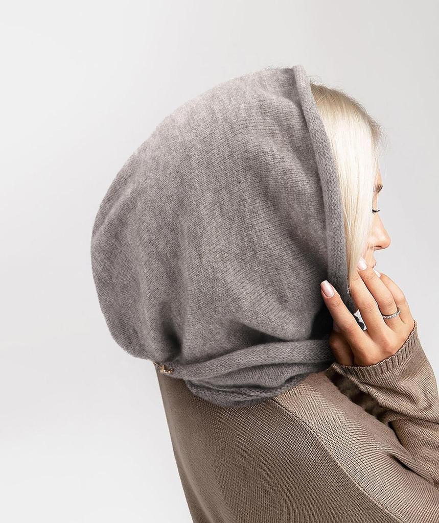 Women's Winter Scarf & Hat Combo: Imitation Cashmere Knit Pullover Hat Wrap