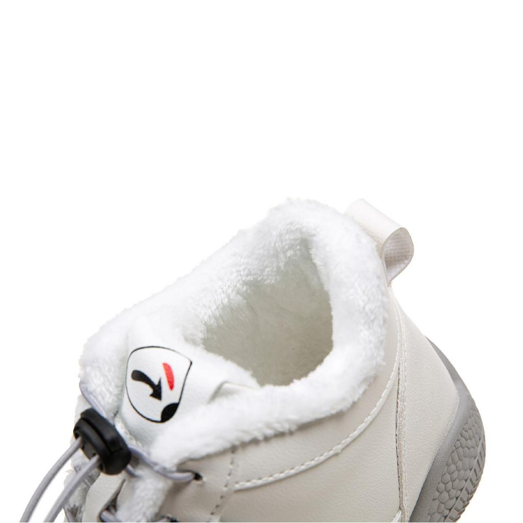 [Customization] Winter White Shoes Wear-resistant and Versatile Non-slip Casual Shoes Fleece Thickened Warm Women's Cotton Shoes