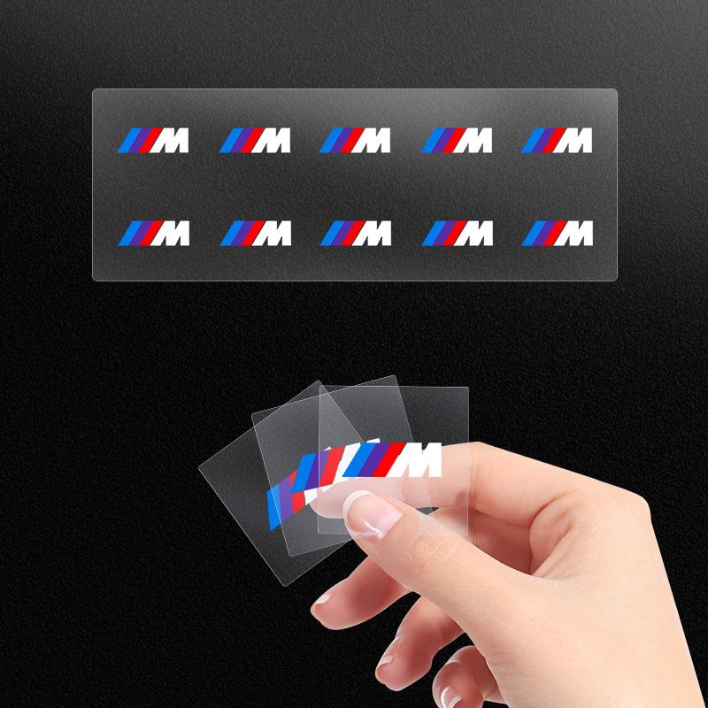 New Car 3D Metal Sticker Steering Wheel Interior Sticker For BMW M E34 E36 E60 E90 E46 E39 E70 F10 F20 F30 X5 X6 X1