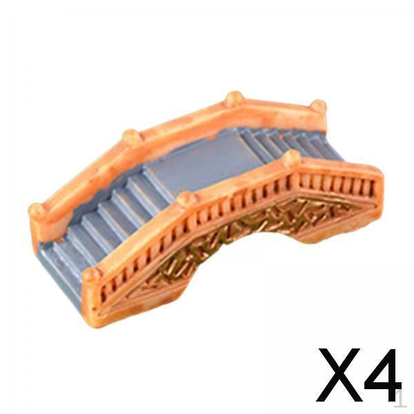 

2xMiniature Bridge Miniature Garden Artificial Statue Pond Ornament Mini