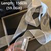 Thin Silk Scarf Pearl Shiny Belt Elegant Long Narrow Scarf  Spring Summer